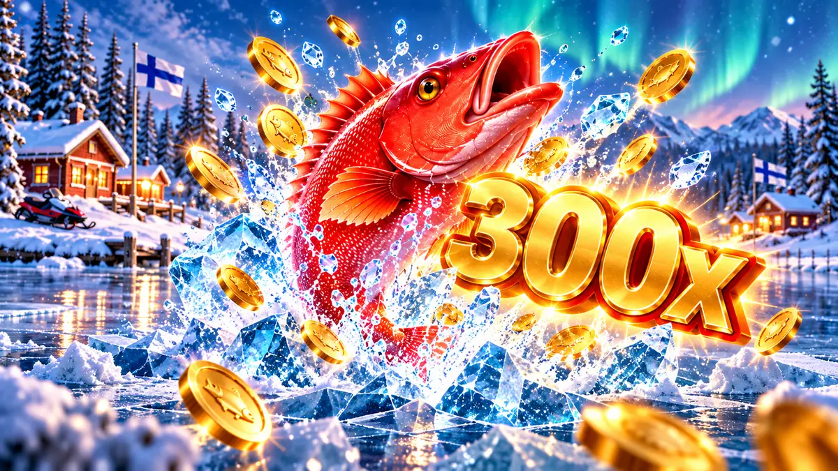 Ice Fishingin Huge Reds -bonuskierros ja 300x-kerroin